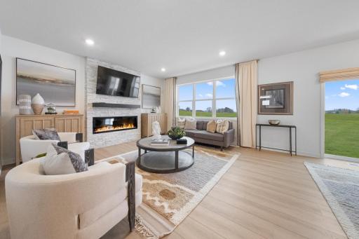 (Photo of a decorated model, actual homes finishes will vary)