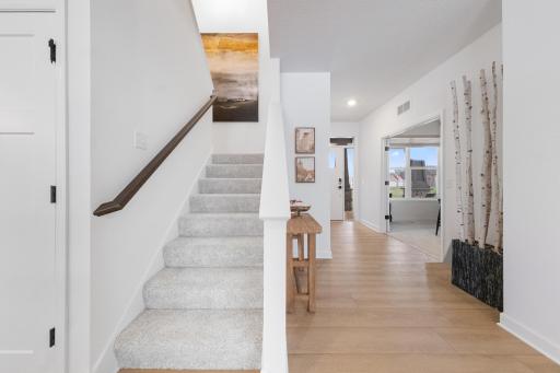 (Photo of a decorated model, actual homes finishes will vary)