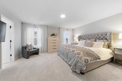 (Photo of a decorated model, actual homes finishes will vary)