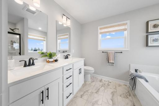 (Photo of a decorated model, actual homes finishes will vary)