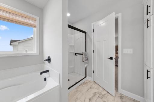 (Photo of a decorated model, actual homes finishes will vary)