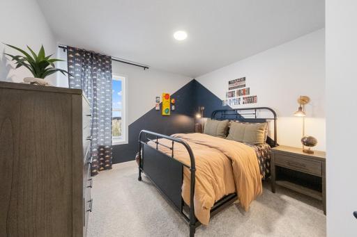 (Photo of a decorated model, actual homes finishes will vary)