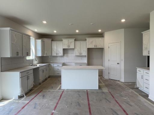 (Photo is of the actual home in progress.)