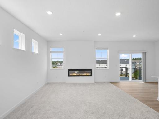 The Great Room is an inviting space, excellent for relaxing, hosting game nights and watching movies with loved ones. An optional center fireplace can be added to add a warm touch.