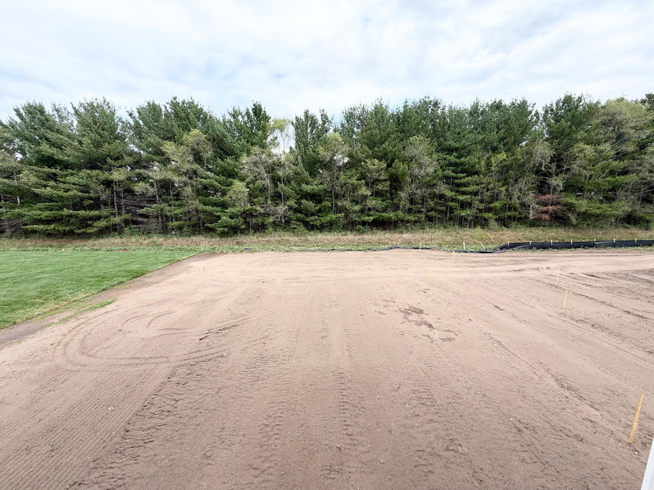 (Photo is of the actual yard in progress.)
