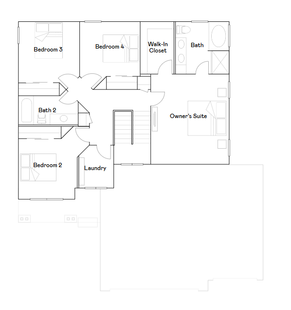 Bristol upper level floorplan