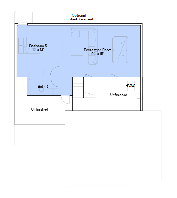 Bristol lower level floorplan