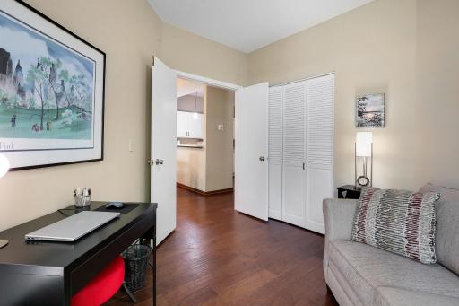 Currently used as a family room and office area.