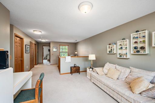 There is a large loft style family room on the upper level perfect for an office and other uses!