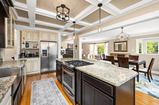 Stainless appliances, granite counters, and custom cabinets!