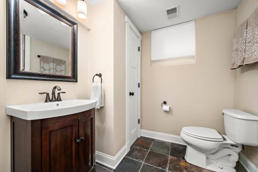 Another beautiful bath with a linen closet!