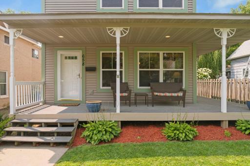 Welcoming Covered Front Porch