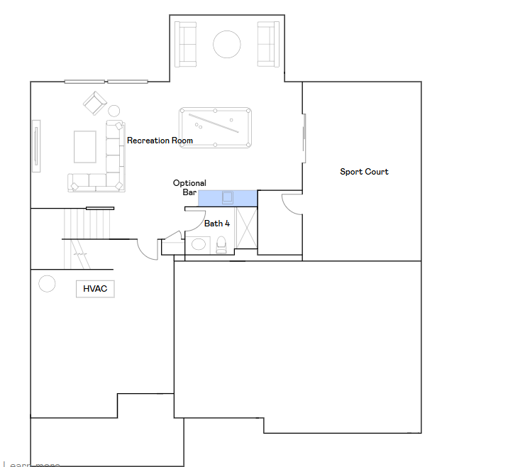 Sonoma lower level floorplan