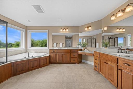 Primary bathroom with jetted tub.