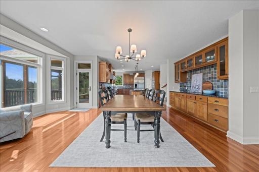 Dining room with butler pantry.