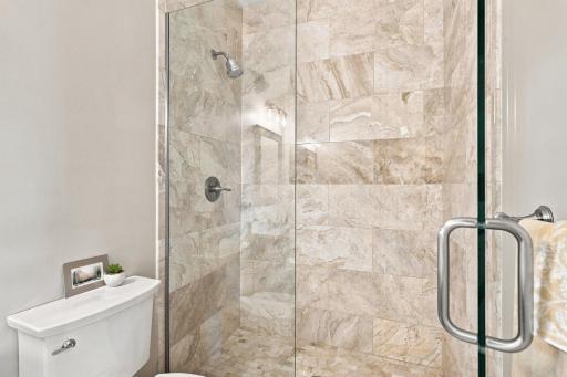 Lux Tile shower and glass door