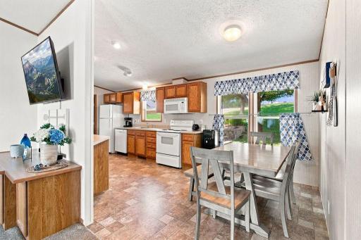This dining room has seen it's share of gatherings and all furnishings are negotiable!