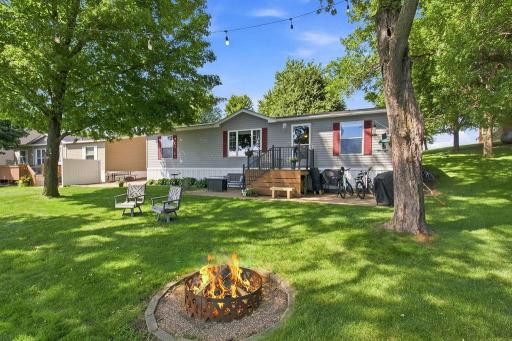 Enjoy fires by the lake with family and friends.