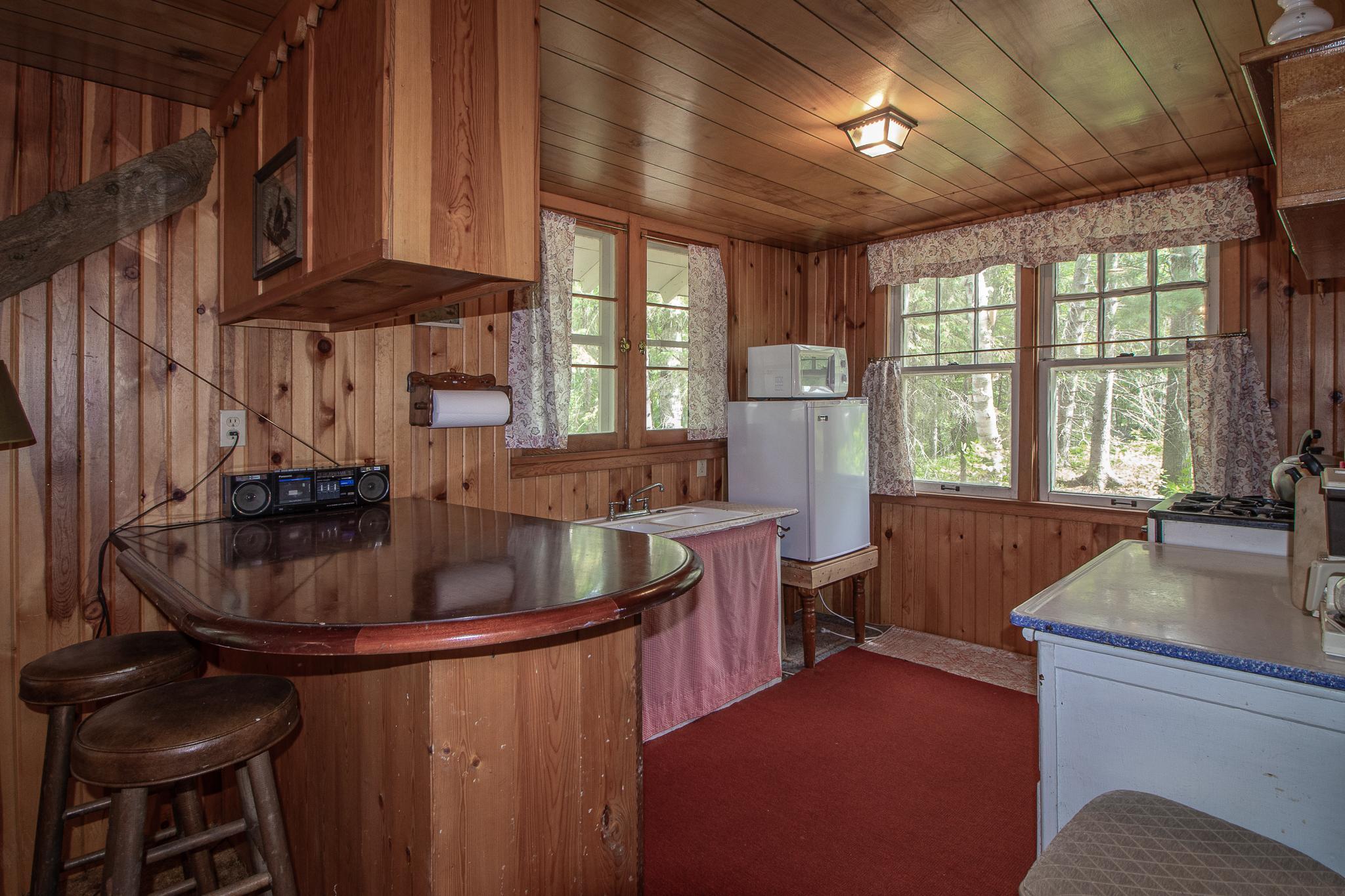Cozy kitchen with natural light from two directions