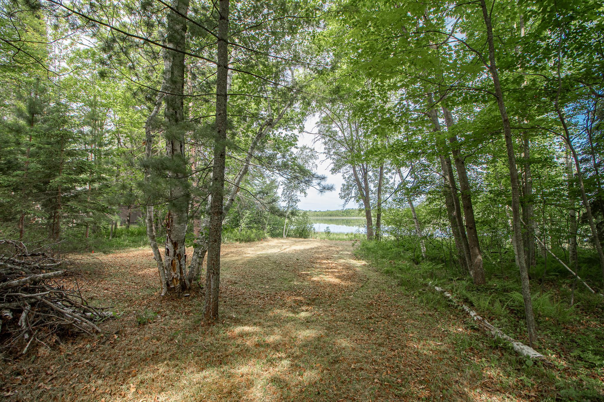 level path to the lake