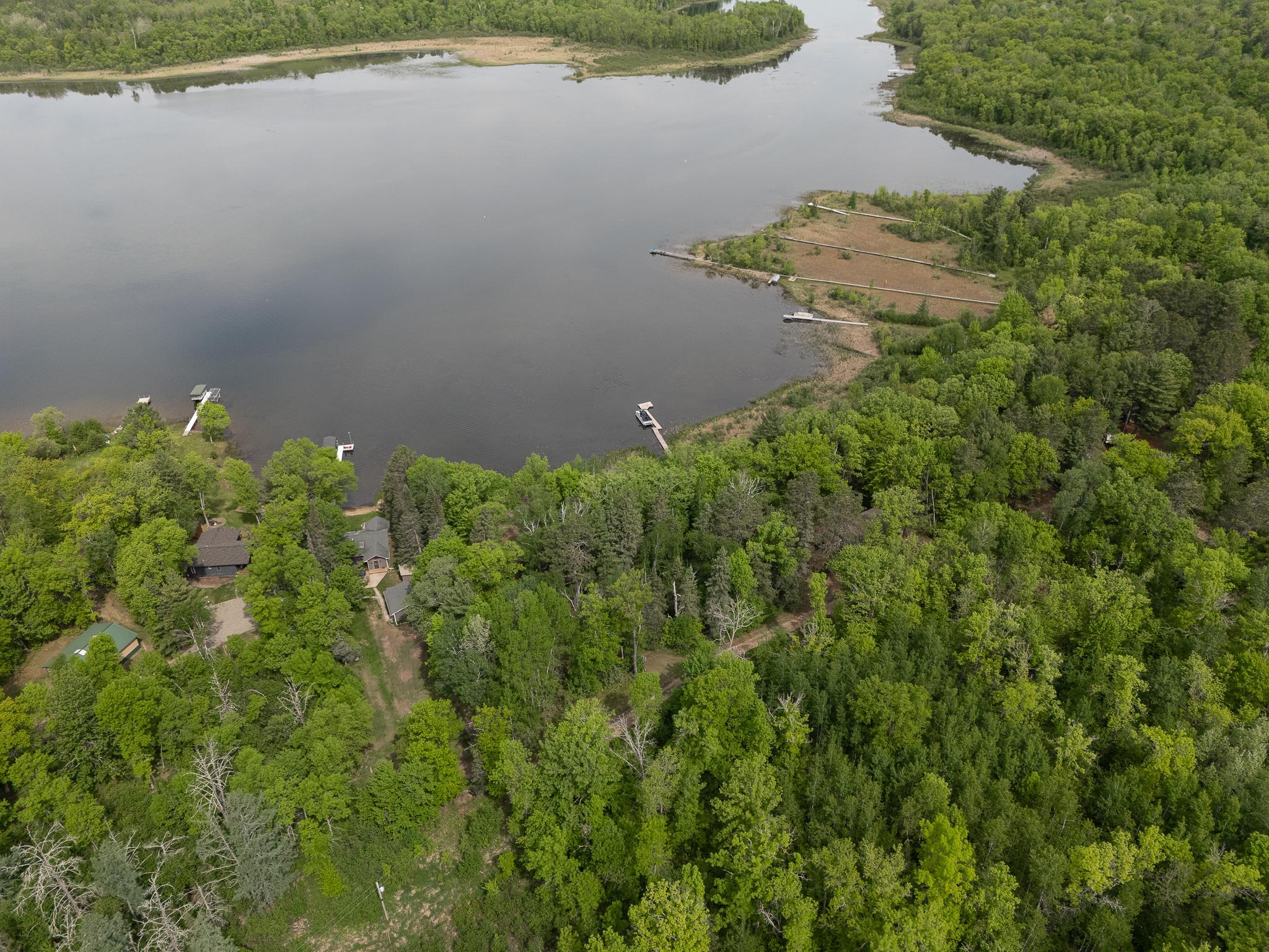 Aerial of lakefront