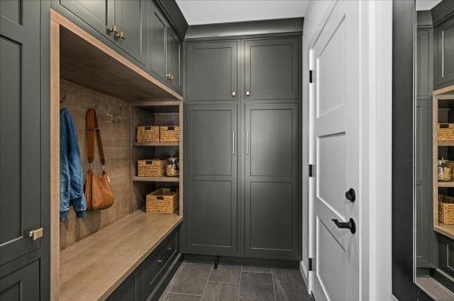 Even the mudroom was thoughtfully reimagined, with custom cabinetry, generous storage and beautiful finishes that make everyday living feel anything but ordinary.