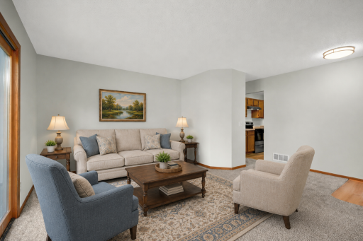 Virtually-staged Living Room