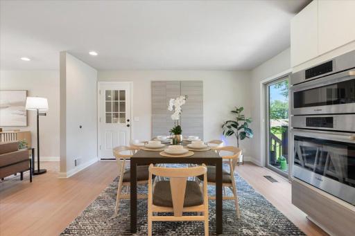Dining With Easy Access to Attached Garage