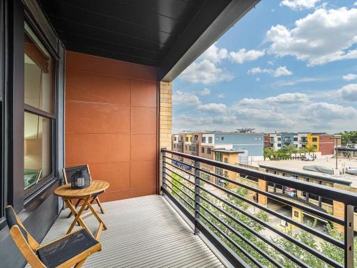 Enjoy your morning coffee on the south-facing, sun-filled balcony.