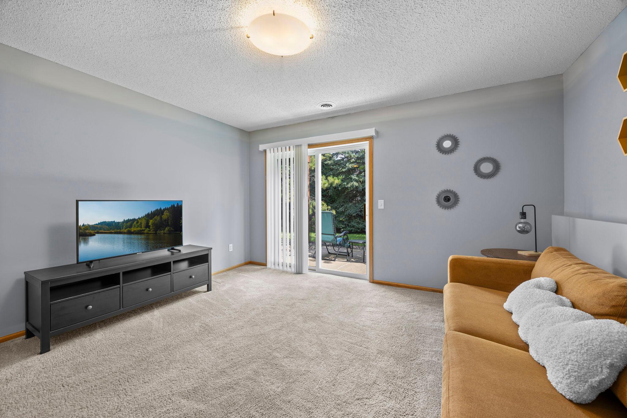 The lower level gives you even more room to spread out.