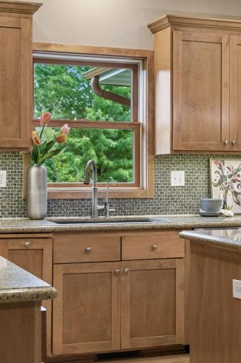 Silestone quartz countertop and backsplash