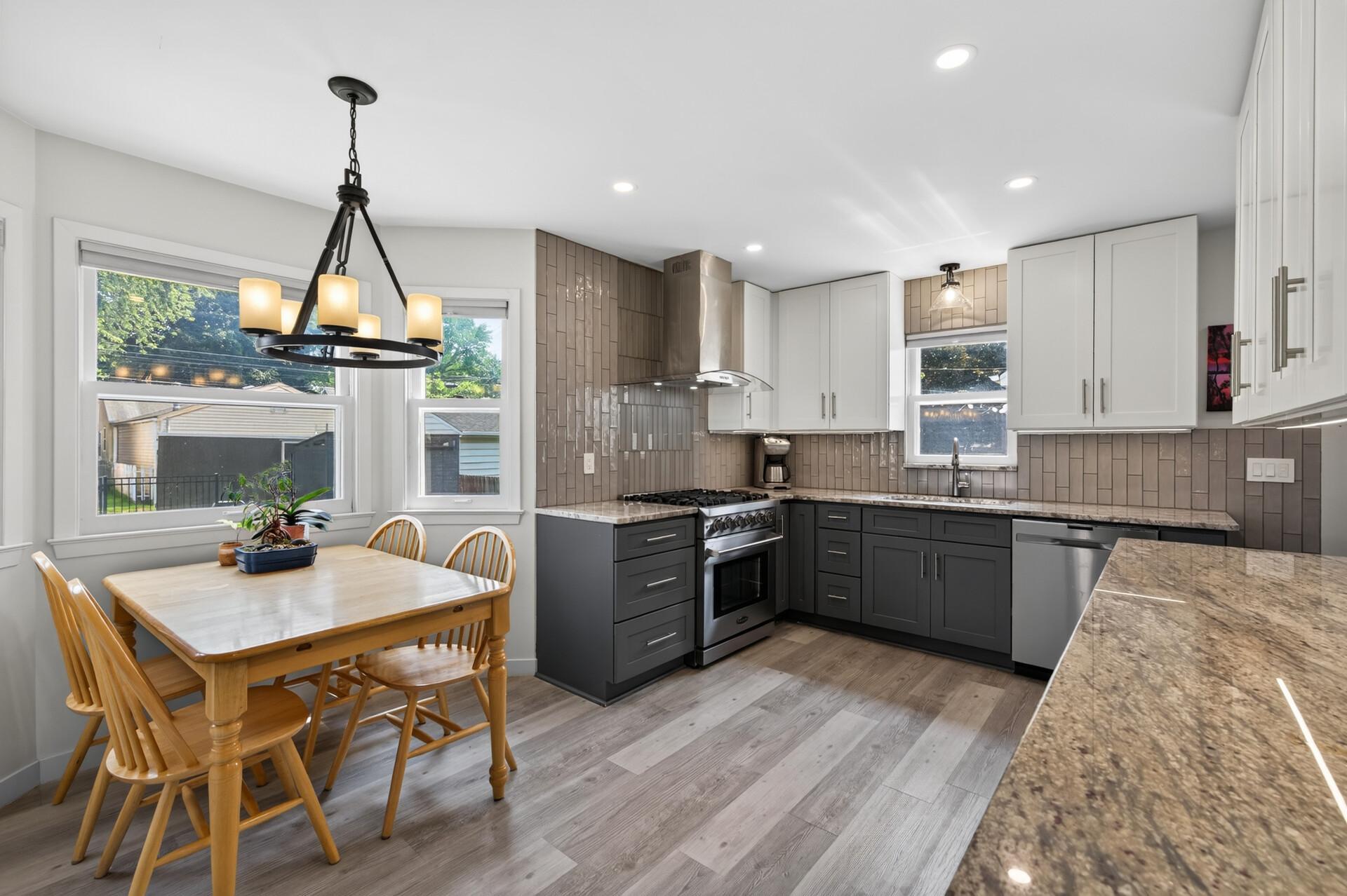Updated kitchen with tons of natural light