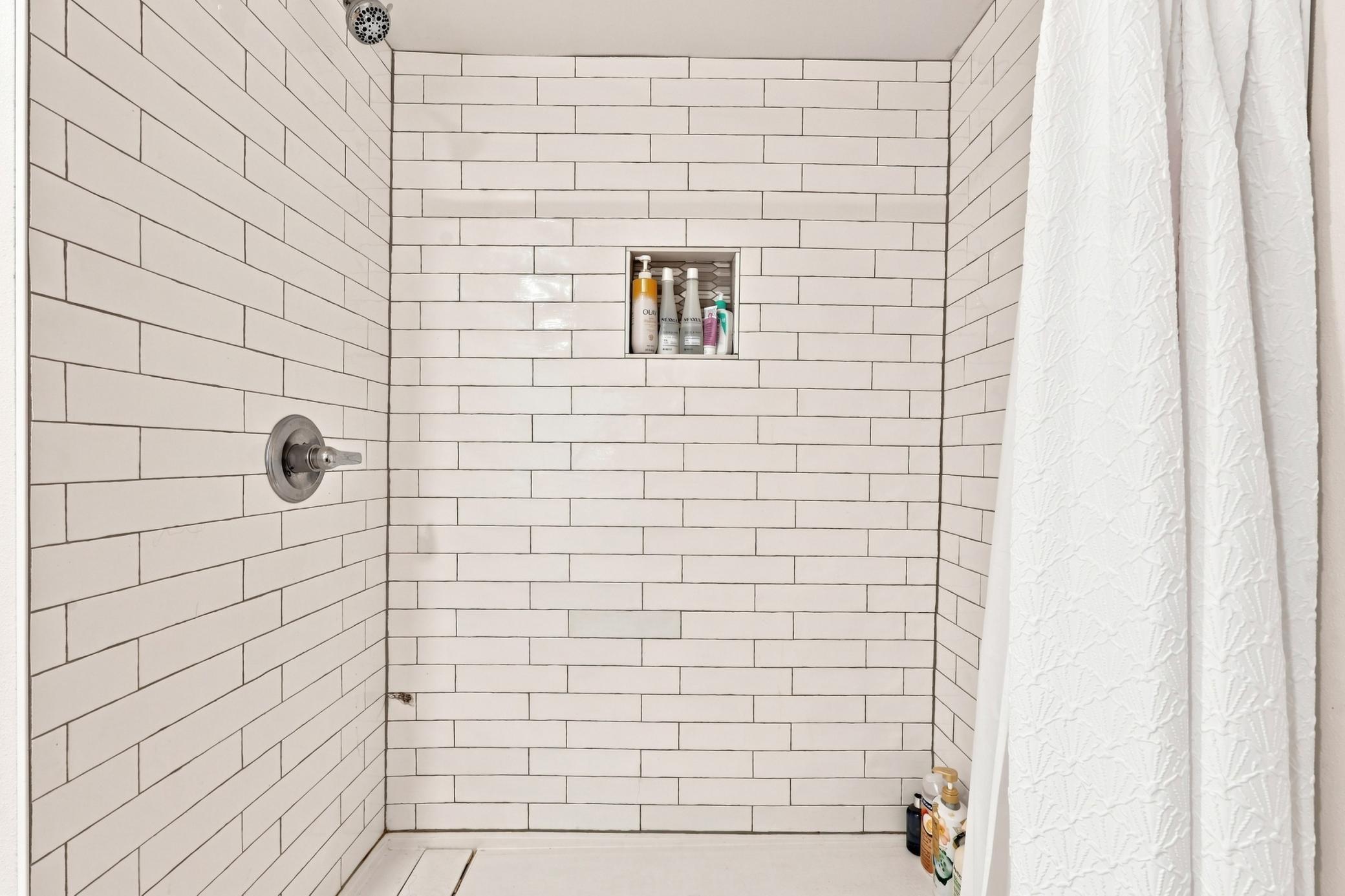 Main Floor Walk-In Tile Shower