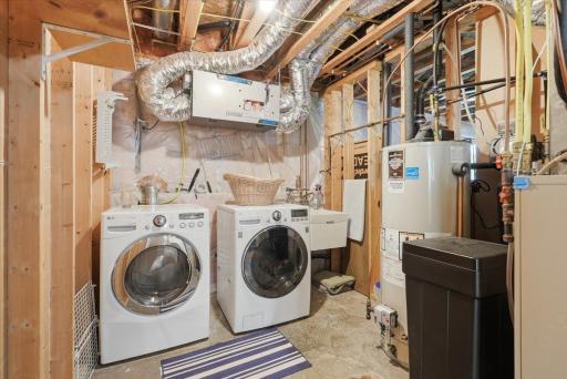 Laundry area and mechicals.