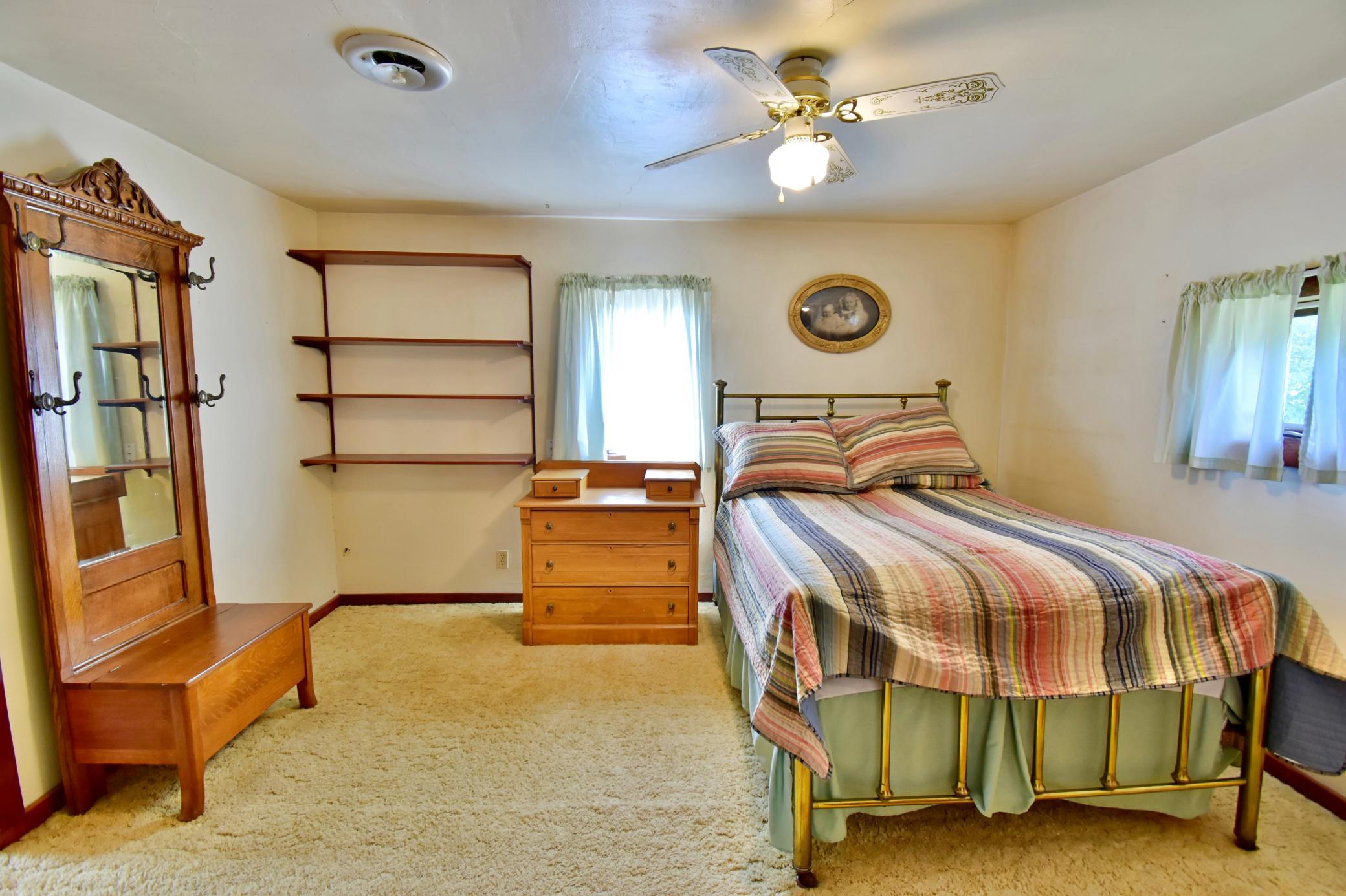 Primary bedroom on the second level is very spacious