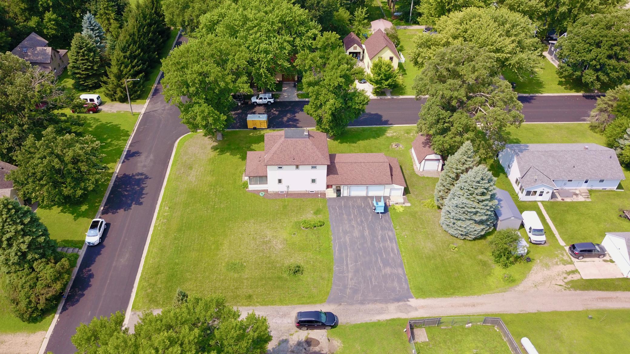 Look at the size of your yard - almost a half acre! So much space for a garden or outdoor games or the flower gardens you've been dreaming of!