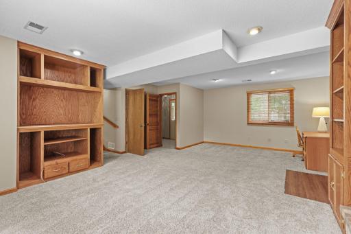 Huge family room has plenty of space to add 4th bedroom