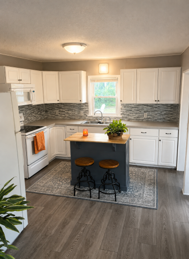Tiled kitchen