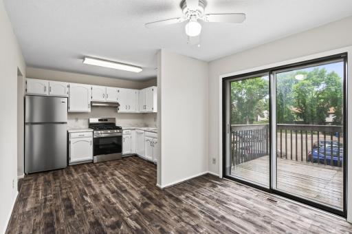 Updated kitchen with brand-new stainless steel appliances and new countertops