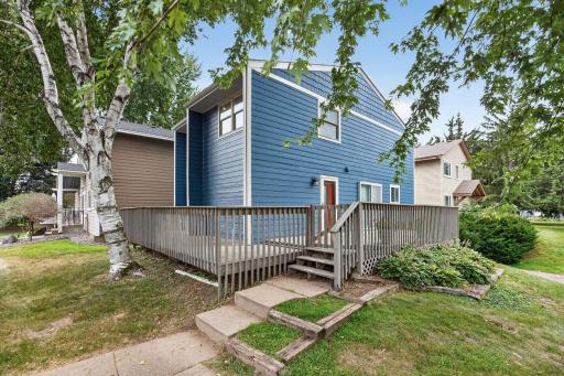 Wraparound deck with plenty of space to relax and entertain