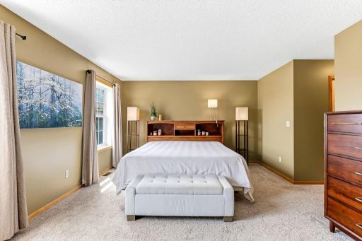 Spacious master bedroom