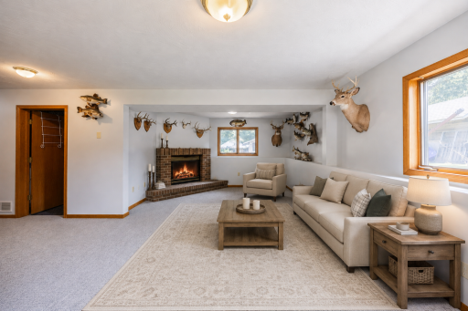 Family Room - virtually staged to showcase decor