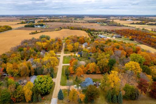 Fall Ariel of neighborhood