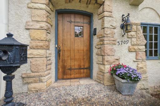 Front entry with plenty of storybook charm!