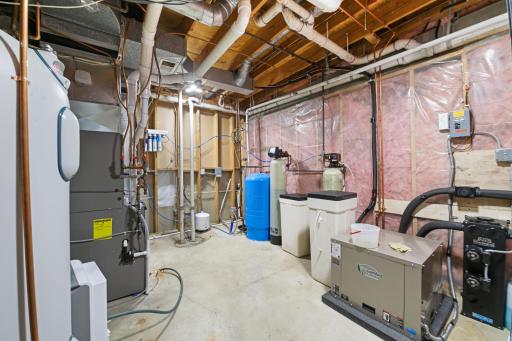 Separate Mechanical room with Marathon Water Heater, Geo-Therm, Water Softner, Osmosis water treatment