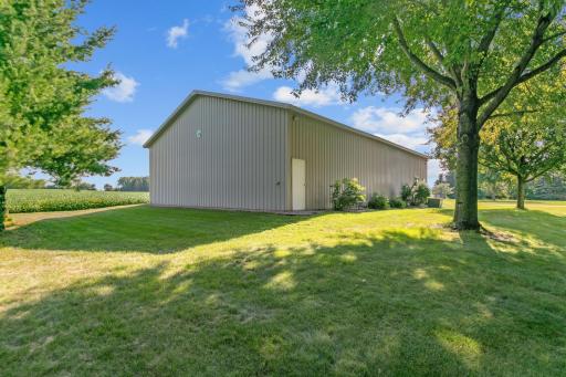Great opportunity of multiple uses within this pole barn/ plus private shop area