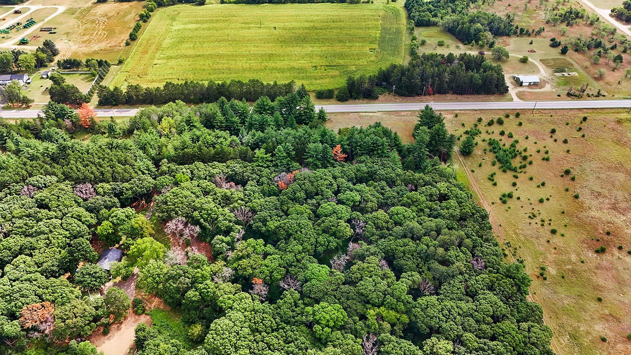 view from east looking west