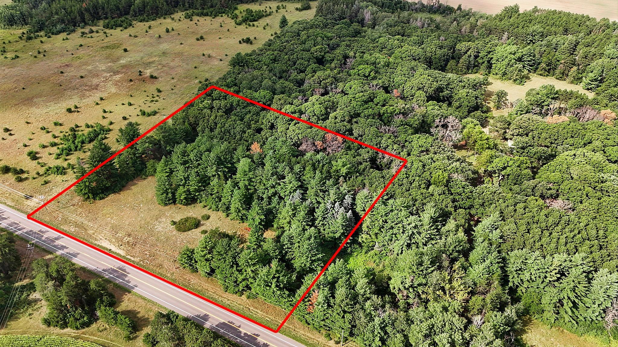 View showing approximate boundry line