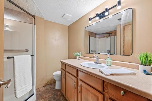 Nice 3/4 bathroom in the lower level