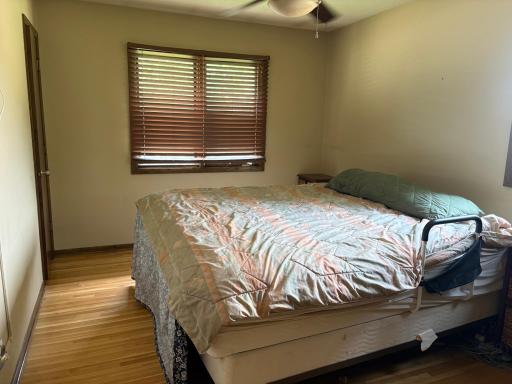 Main level owners suite with a large walk-in closet